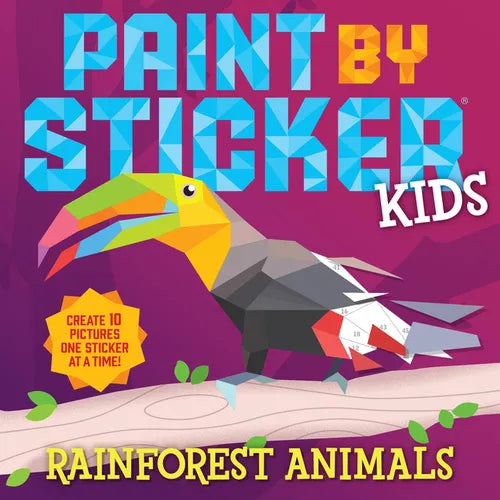 Paint by Sticker Kids: Rainforest Animals - Paperback