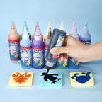 Kids DIY Water Elf Craft Kit – Montessori Painting & Origami Sticker Set with Magic Water Solution (100 ml / 3.38 fl oz)