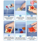 Kids DIY Water Elf Craft Kit – Montessori Painting & Origami Sticker Set with Magic Water Solution (100 ml / 3.38 fl oz)