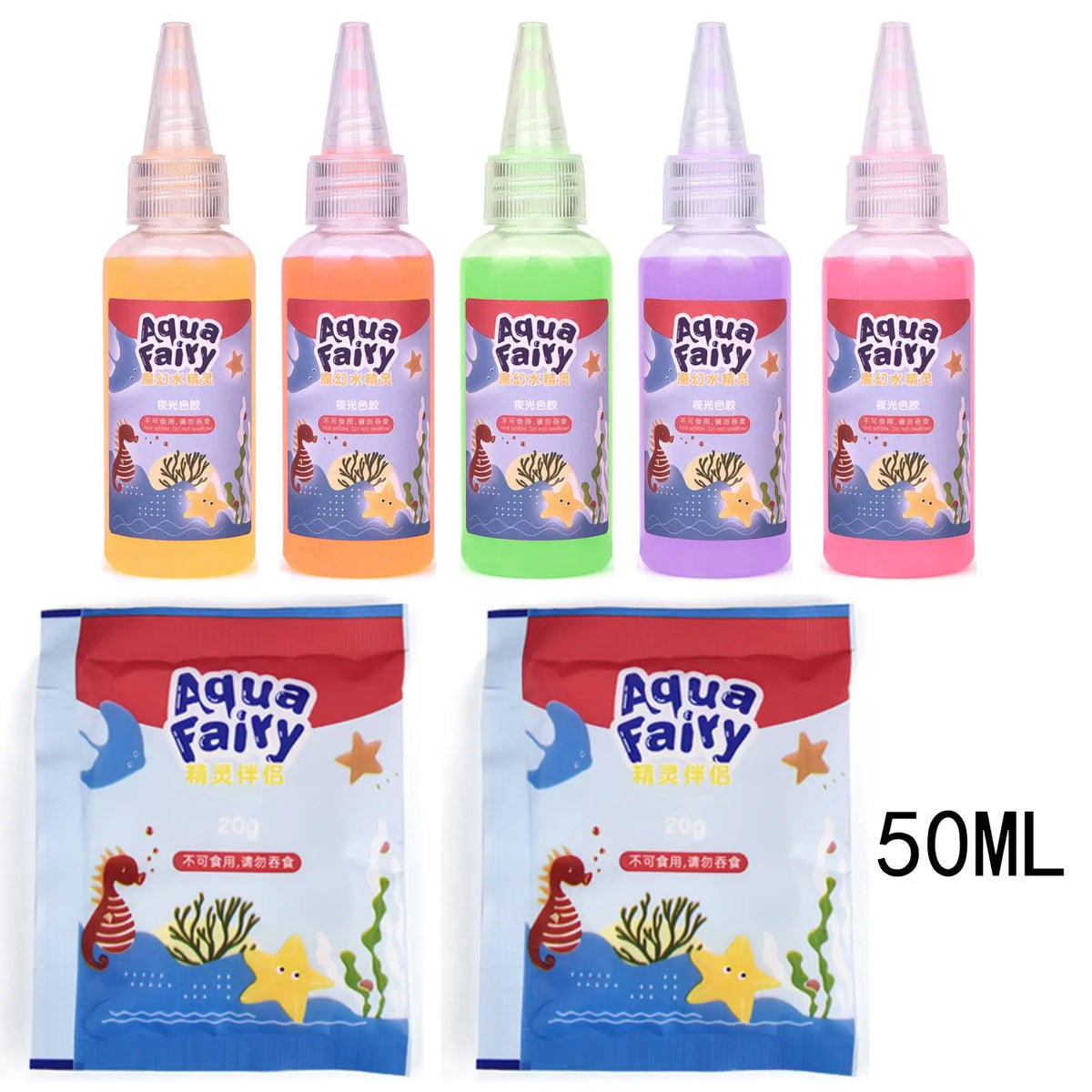 Kids DIY Water Elf Craft Kit – Montessori Painting & Origami Sticker Set with Magic Water Solution (100 ml / 3.38 fl oz)