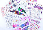Mixed Designs Water Nail Stickers Decals Dream Catcher Transfer Tip Watermark Flora Painting Slider Manicure Decoration Girls Manicure Decoration Nail Art Supplies 3D Self-Adhesive Nail Decals Designer Nail Stickers for Acrylic Nails
